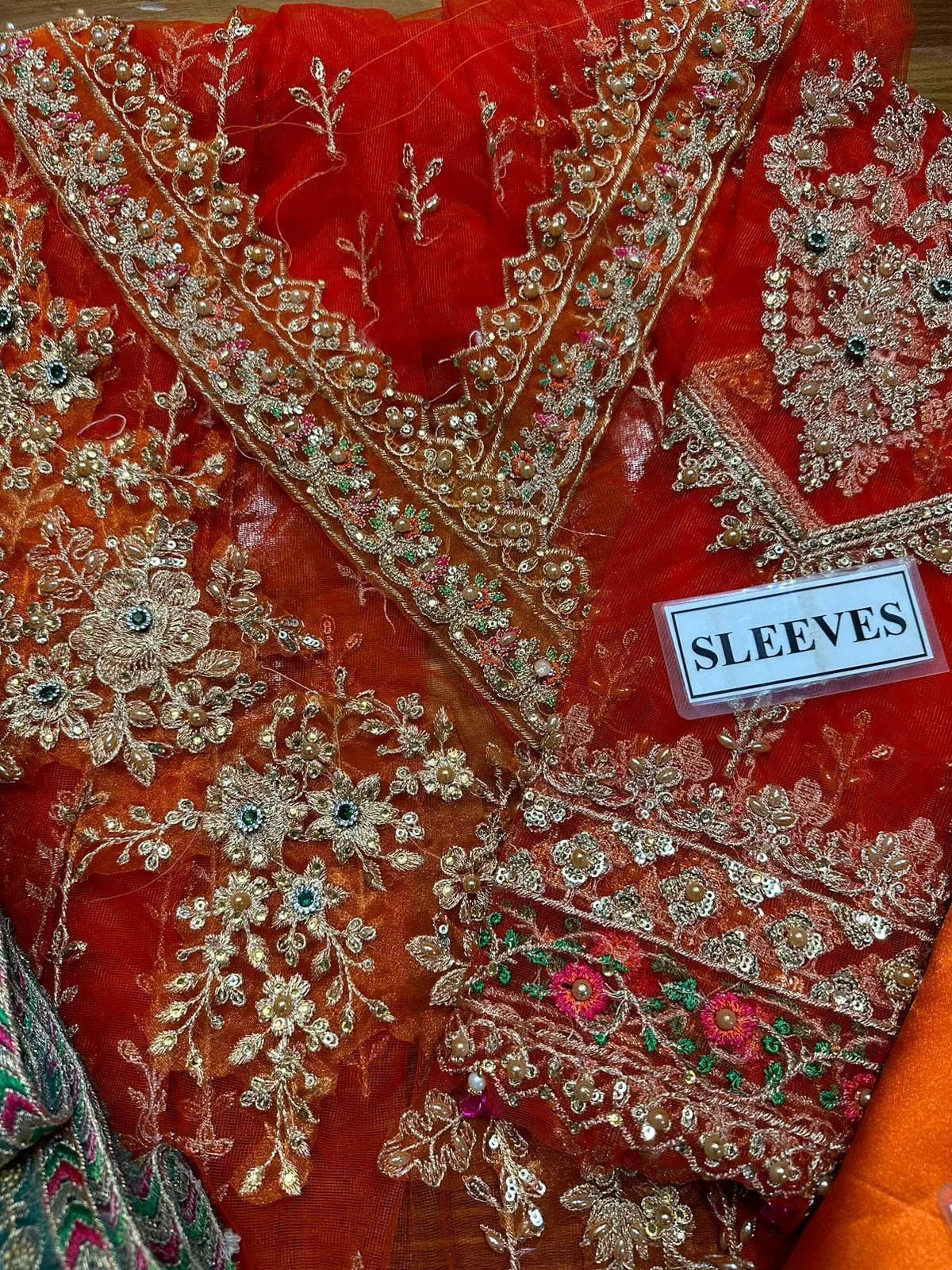 Net Maxi Embroidered Hand Work Embellished Luxury Unstitched 3Piece