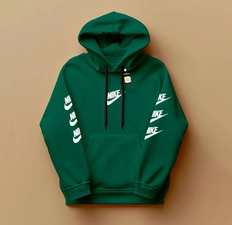 Green Premium Printed Hoodie N