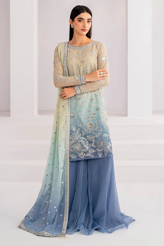 Chiffon Embroidered Sequence Luxury Unstitched 3Piece
