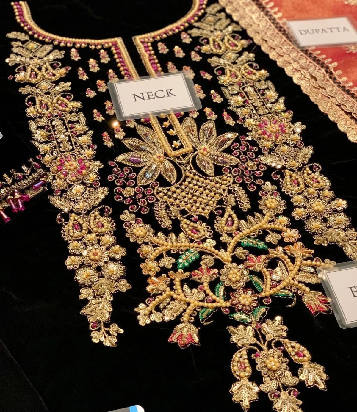 Embroidered Hand Embellished Luxury Unstitched 3Piece