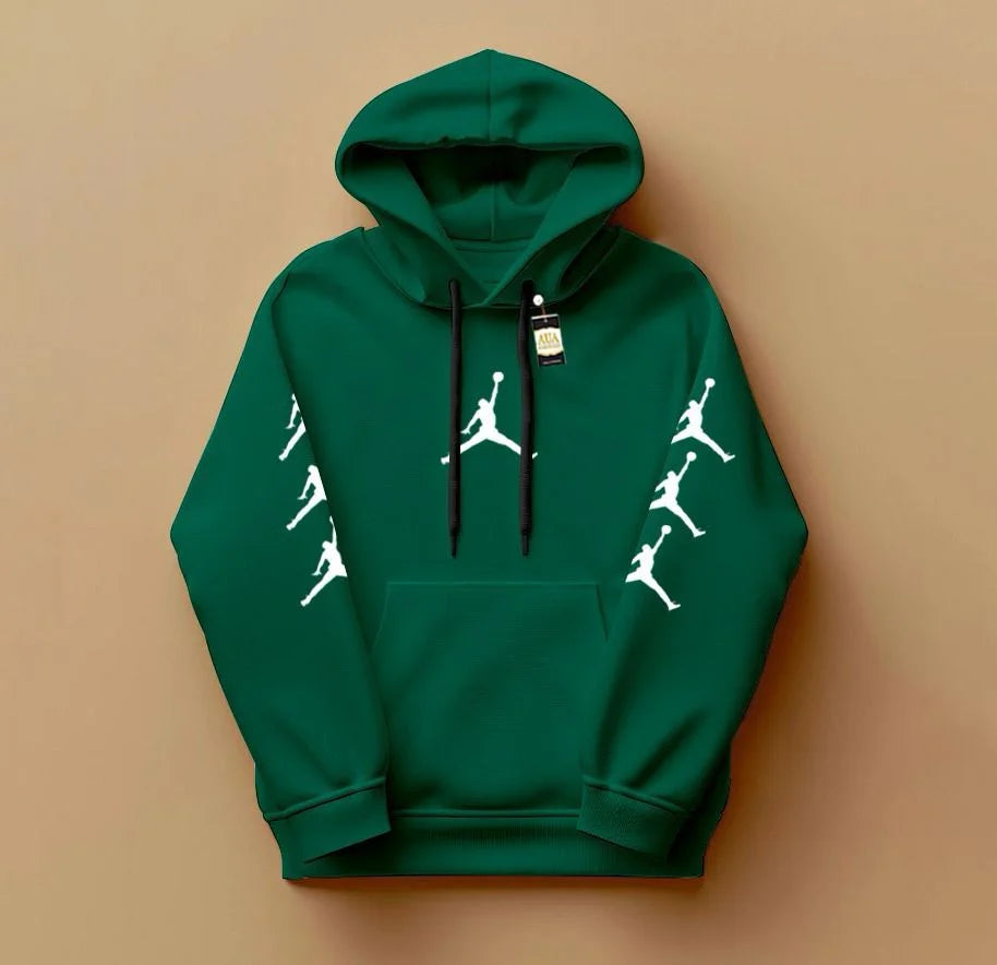 Green Premium Printed Hoodie J