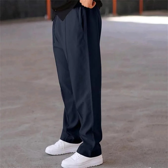 Men's Casual Drawstring Trouser Navy Blue