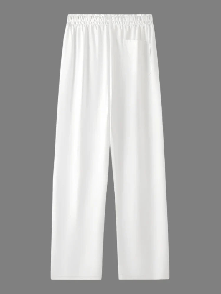 Men's Casual Drawstring Trouser White